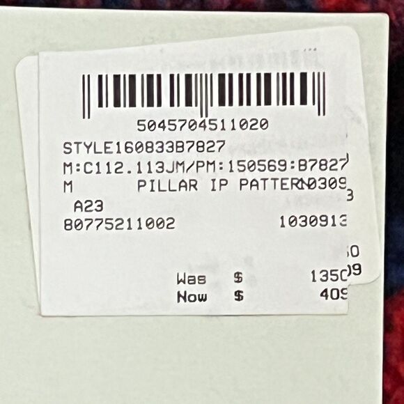 NWT! Burberry Abstract Rose Fleece Hoodie Blue Red Heavy Duty Medium MSRP $1350! - Picture 5 of 11